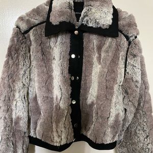 Chic fuzzy jacket